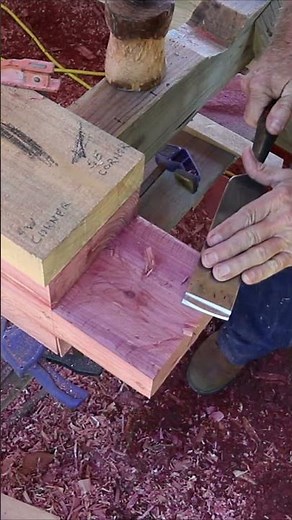 Mastering Tenon Cuts on 6x6 Red Cedar for a Covered Bridge | Quick Guide