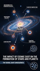 The impact of cosmic dust on the formation of stars and planets. #cosmicdust #star #planets #spacetravel #space #SpaceX #astronomy #galaxy #viral #trending #NASA #viralreelsシ #reelsfypシ #quantum #fblifestyle | Universe Explained