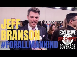 Jeff Branson "Neil Armstrong" interviewed at the For All Mankind Premiere coming to Apple TV+ 11/1
