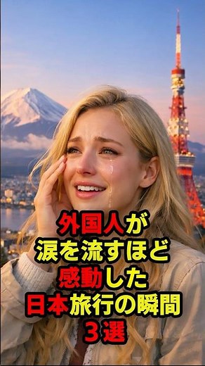 🗼「なんて国なの…」外国人が涙を流すほど感動した日本旅行の瞬間３選#海外の反応 #日本の文化 #旅行