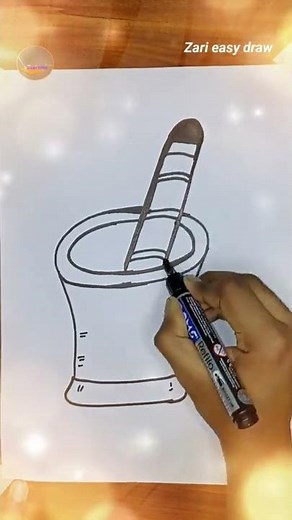 How To Draw Okhli/Pestle Easily|| Easy Okhli /Pestle Drawing Step By Step||#shorts #drawing