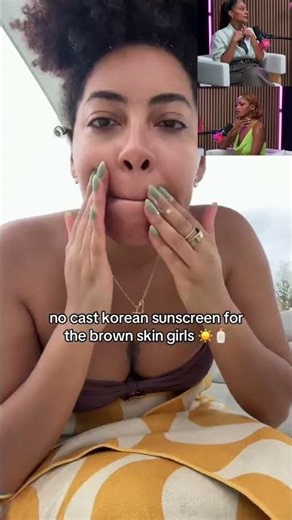 no cast korean sunscreen for the black + brown skin girls ☀️✨ apply as much as you want without fear