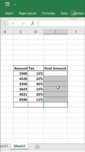 Excel Formula to Calculate Final Amount with % Even When Text is Included 💡