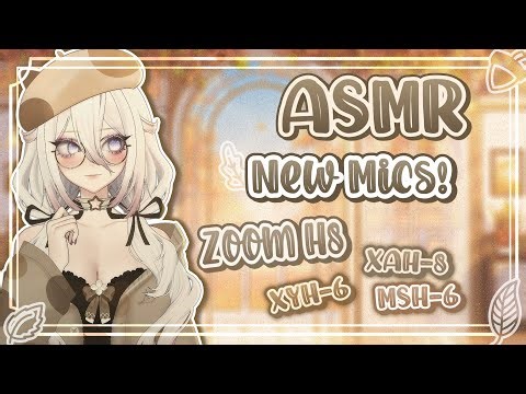 ASMR 1 Hour | Lots of different Triggers and relaxing Tapping 💤| 3 New Mics (Zoom H8) | No Talking