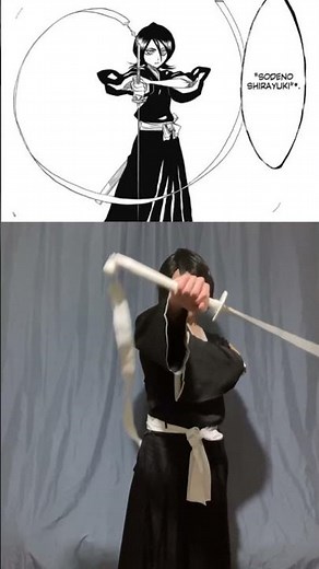 Rukia Kuchiki’s manga scenes in cosplay (pt1) #rukia #bleach #bleachcosplay #cosplay #manga