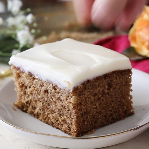 Super simple to make and full of Fall spices! RECIPE: https://sugarspunrun.com/spice-cake/ | Sugar Spun Run