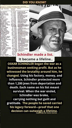 Oskar Schindler: The Man Who Saved 1,200 Lives with a List