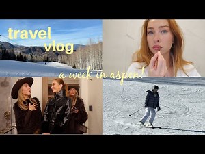 TRAVEL VLOG! spend the week in aspen with me: skiing, shopping, chats, etc.