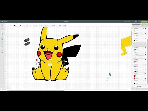 DIY Pikachu Pokemon Party Decor in Cricut Design Space Tutorial Off the Mat