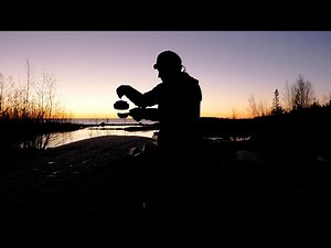 Wake up in the sleeping bag and watch the sun rise