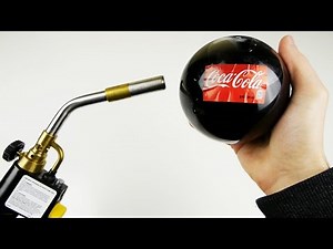 Popping Glass Coca-Cola Ball with Gas Torch - What Will Happen?