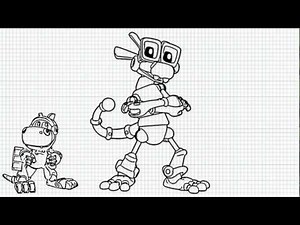 Animal mechanicals - How to Draw Komodo Dragon from Animal mechanicals - Video