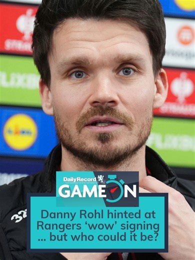Danny Rohl hinted at Rangers ‘wow’ signing before the window closes but who could it be? - Game On #rangers #scottishpremiership