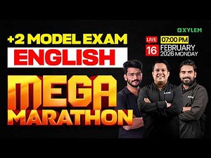 Plus Two Model Exam English | Mega Marathon | Xylem Plus Two