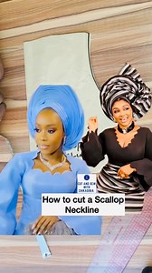 How to cut the trending scallop neckline tutorial video #tutorial #sewing | Sew with Chikadibia