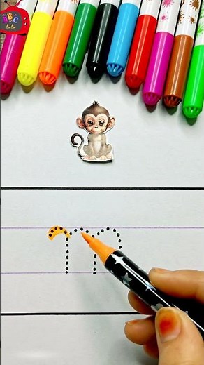 Small m ✏️ | m for Monkey 🐒 | Alphabet Tracing for Nursery Kids