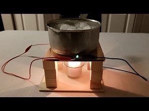 Free Energy Thermal Electric Generator - Power a Green LED Using Heat!