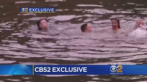 Exclusive video shows a daring rescue in a Passaic County quarry Saturday. Today, one teen is grateful for the first responders who sprung to action to save his life. Read more: http://cbsloc.al/2qm9xXy | CBS New York