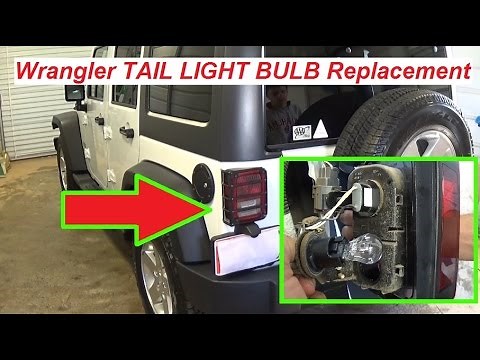 Jeep Wrangler JK Tail Light Bulb Replacement Brake Light Bulb Turn Signal Light Bulb