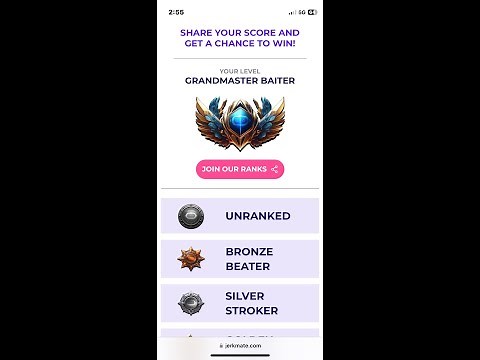 Jerkmate ranked is Real! and Im already top ranked!!