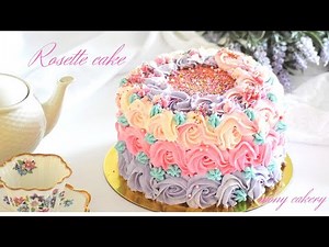 DIY|Rosette cake tutorial | Easy Beautiful cake for beginners.
