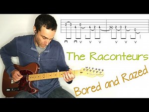The Raconteurs - Bored and Razed - Guitar lesson / tutorial / cover with tab
