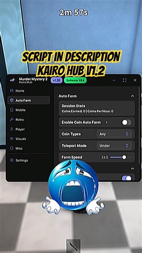 mm2 quickest coin auto farm, kairo hub 💜