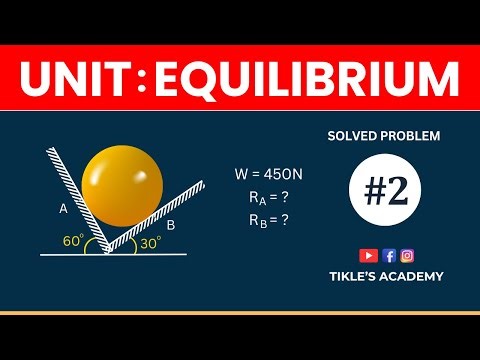 EQUILIBRIUM SOLVED PROBLEM 2 IN ENGINEERING MECHANICS @TIKLESACADEMY