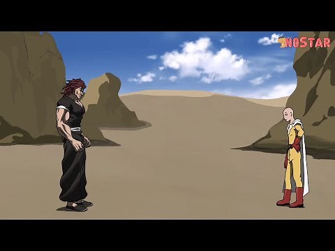 Saitama vs Yujiro (the strongest man in Baki)