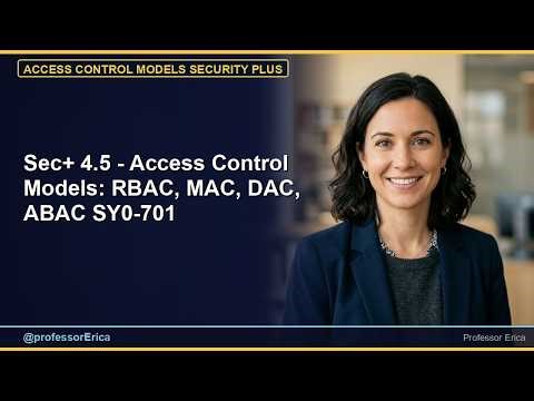 Sec+ 4.5 - Access Control Models: RBAC, MAC, DAC, ABAC SY0-701