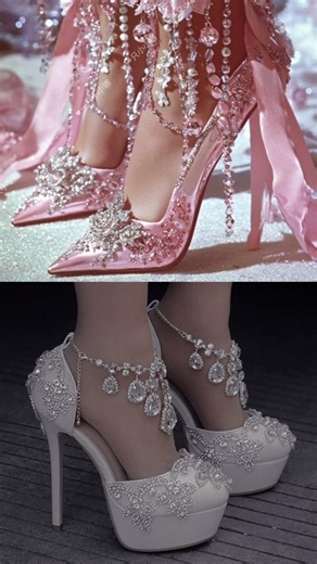 pink vs white heel 👠/ dress 👗/ nails 💅/ etc. #shorts #trending #ytshorts