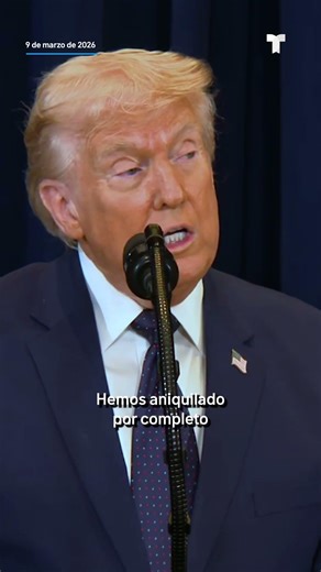 Trump afirma que la guerra con Irán terminará "muy pronto".