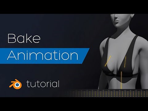 Bake dynamic animation (Spring bones example) | Blender Tutorial