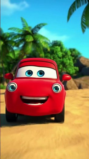 Whimsical Wheels! 🌟 Animated Cars' Journey Through a Dreamy Landscape.
