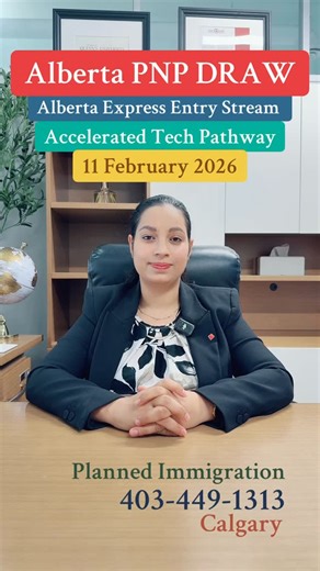 Planned Immigration on Instagram: "Alberta PNP Draw under Alberta Express Entry Stream - Accelerated Tech Pathway - 11 February 2026 . . . . . . . . . . . . #calgary #ircc #pnp #internationalstudents #alberta #workpermit #visitorvisa #lmia #expressentry #plannedimmigration"