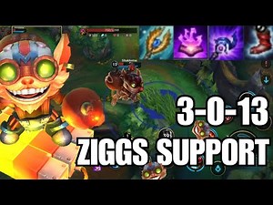 ZIGGS SUPPORT | Diamond Ranked Gameplay | League of Legends: Wild Rift | Patch 2.1b