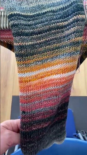 LK150 knitting Machine, Watch Me Knit a Rainbow Scarf!