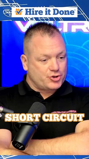 A tripping breaker isn’t random — it’s either a short or an overload. Josh Young of Voltron Power explains why your breaker should trip before your wires overheat. Watch the full episode: https://youtu.be/GKj-i0EALdU #HireItDone #SEMichiganHomeImprovement #TrustedContractors | Hire It Done