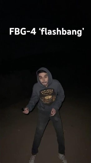 Taginn FBG-4 flashbang nighttime demonstration #taginn #grenade #flashbang #flashgrenade #fbg4