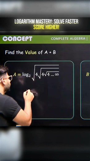 Concept Clear: Solve Algebra & Logarithm Problems Like a Pro #mbawallah #motivation #physicswallah