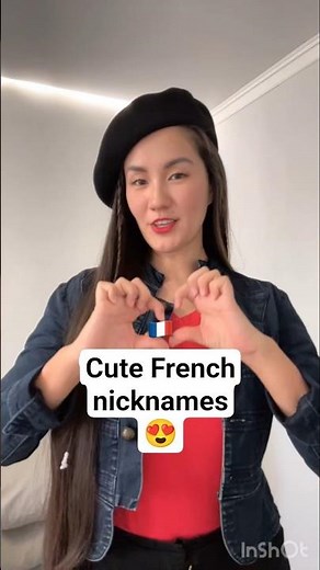🇫🇷Cute French nicknames😍#french #romantic #frenchphrases #shorts #love #languagelearning
