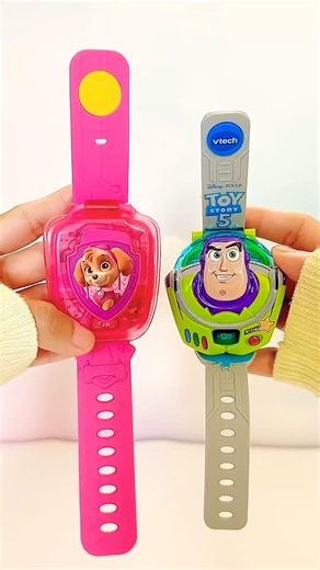 Cool vtech Paw patrol skye vs Buzz lightyear Learning watch! #spidey #toystory #unboxing #short