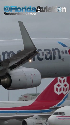Boeing 737 AA Closeup Landing at Miami Int'l Airport KMIA | Plane Spotting