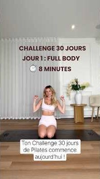Challenge Pilates 30 jours | Jour 1 : C'est le temps de lock in ! #shorts
