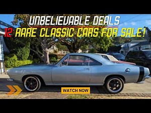 Uncovering 12 Rare Classic Cars on Craigslist For Sale by Owner!