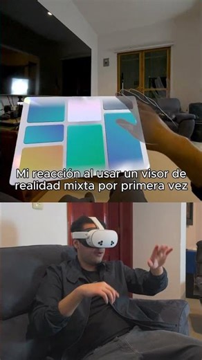 My reaction to using a Meta Quest 3S VR headset for the first time 😂 #vr