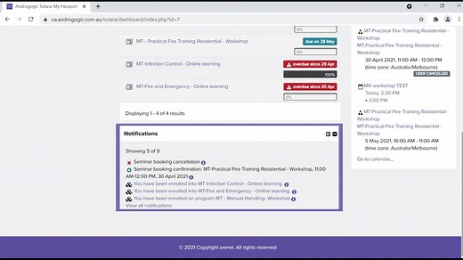 BYB Learning - Learning Dashboard Overview