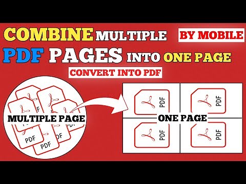 How To Combine Multiple Pdf Pages Into One Page | Ek Page Par Multiple Page Kaise Print Kare