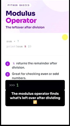 Master the Modulo Operator in Python! #python #ai