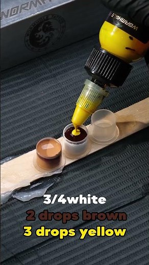 How to mix three different skin tone colors